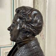 Bronze bust of Admiral Hucos, signed Dubray 1854