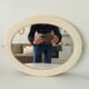 Antique oval mirror from the early 20th century 47*37