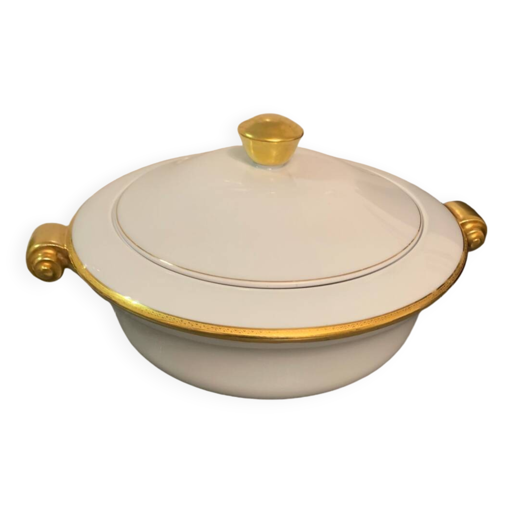 Authentic vintage Limoges porcelain RAYNAUD soup tureen