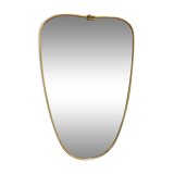Mid-century gold outlined mirror
