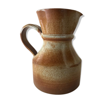 Large vintage design sandstone pitcher