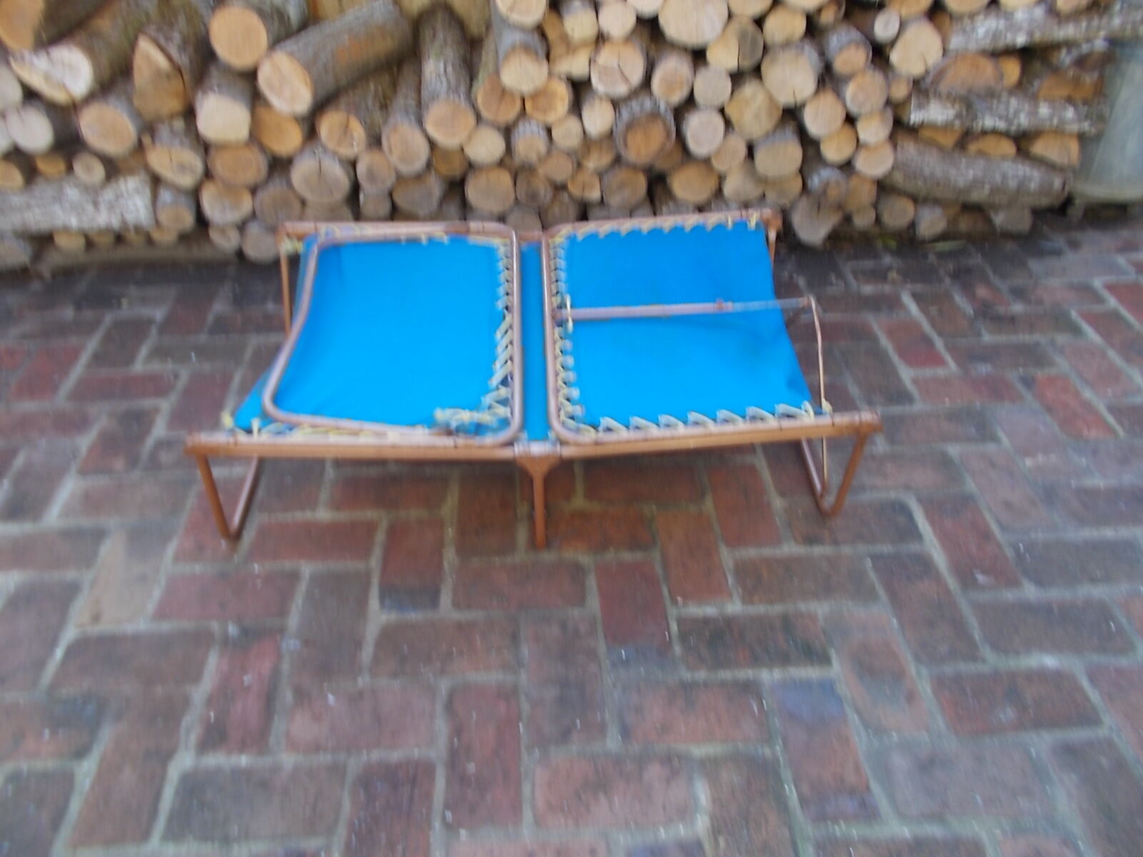 Vintage camp bed trigano