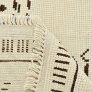 8x10 Beige & Dark Brown Modern Oushak Rug, 232x303Cm