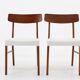 1960s Pair of Danish Teak Chairs, Restored