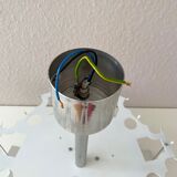 Glass chandelier by Doria Leuchten 1960s mid century lamp, vintage interior.