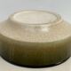 Large vintage ceramic bowl in olive green enamel - 1970s