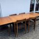 Ensemble de salle à manger vintage Lubke 8 pièces