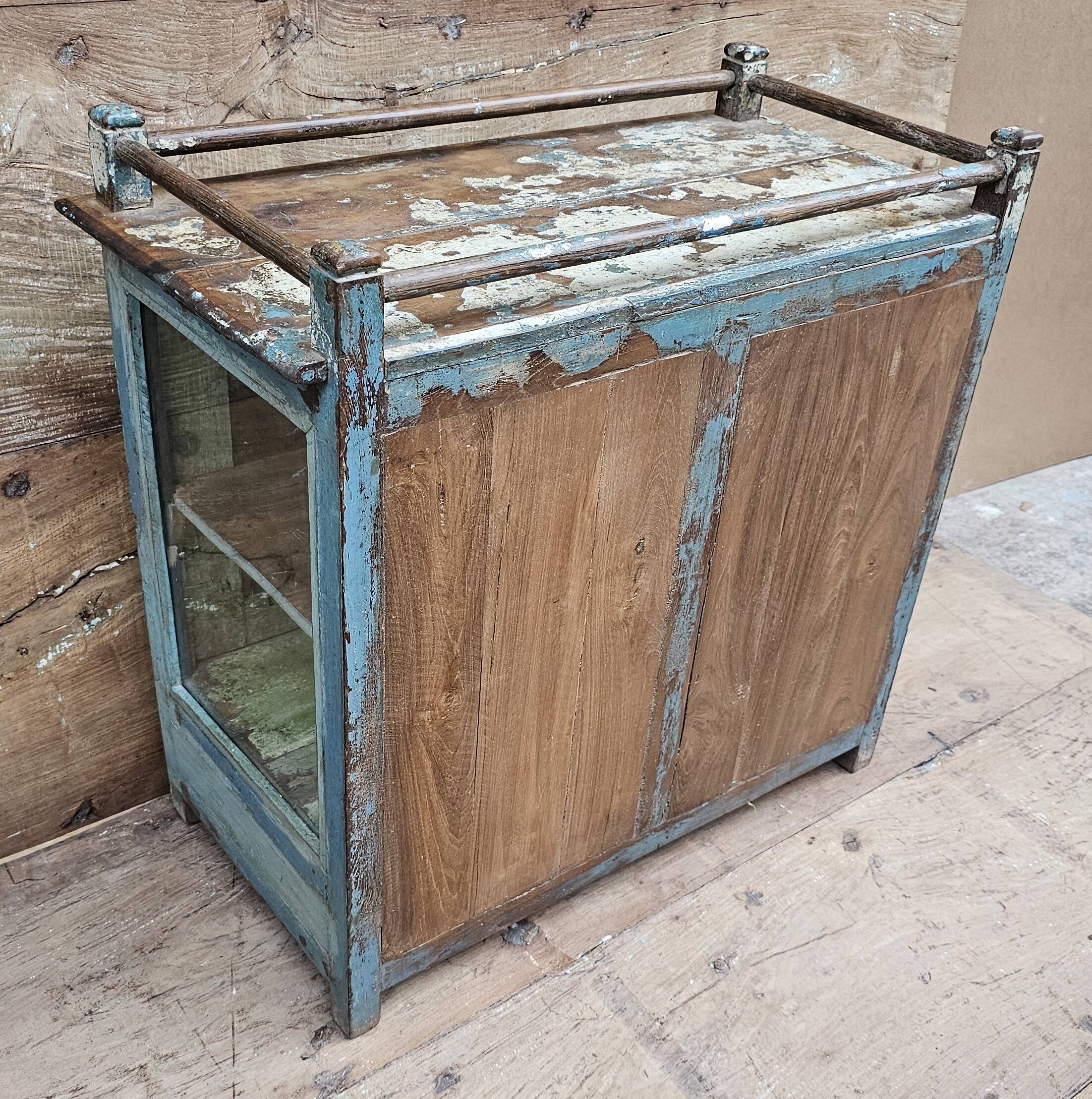 Antique Burmese teak cabinet