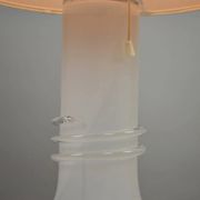 Large Glass Table Lamp by Hannelore Dreutler/Studio Åhus for Ateljé Lyktan, signed and dated 1981
