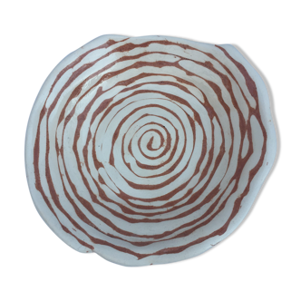 Empty-pocket ceramic plate