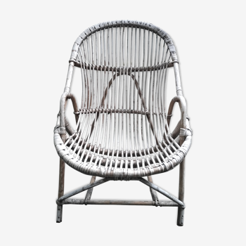 Rattan armchair