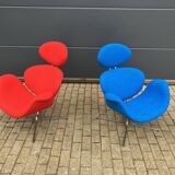 2x Artifort Pierre Paulin Big Tulip 1st edition terug in Nieuwstaat!!