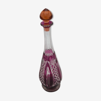 Colored crystal decanter