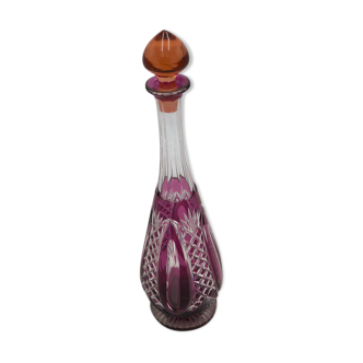 Colored crystal decanter