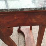 Old Louis XVI style console with marble top