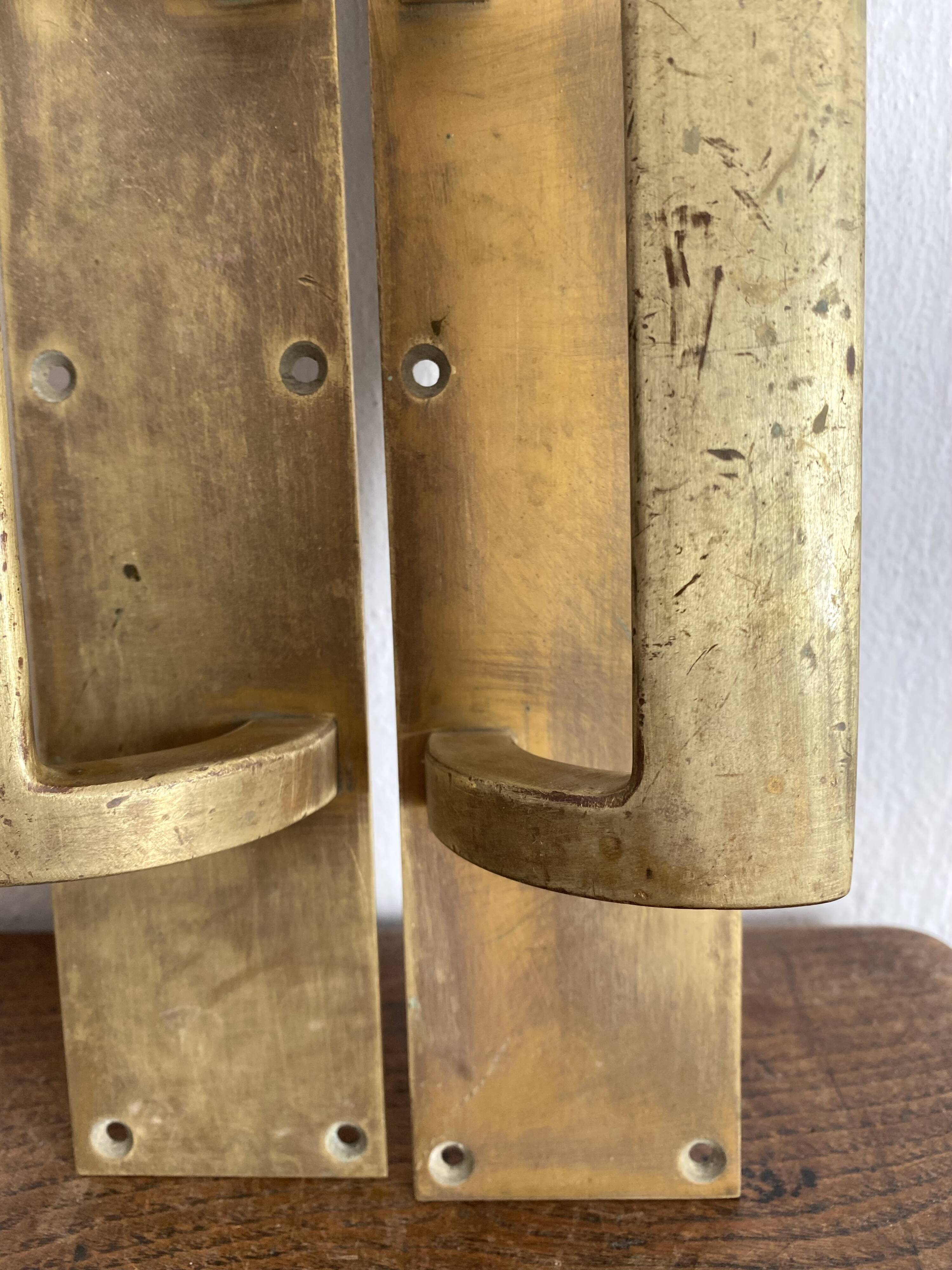 Solid brass door handles, pull handles – Industrial design