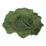 Ceramic empty pocket dish Cabbage leaf Signature to identify G