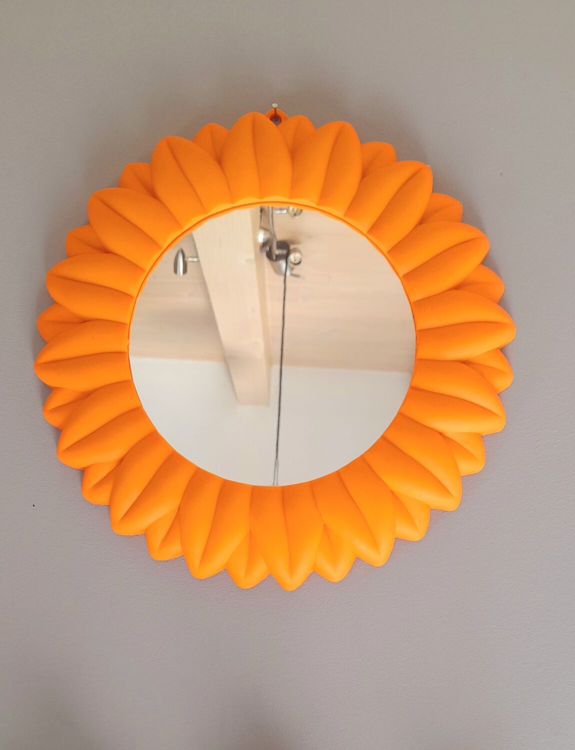 Plastic sun mirror 70s