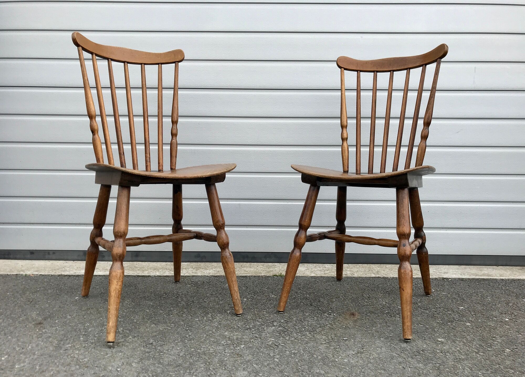 10 bistro chairs troquet "menuet" baumann 1970