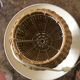 Vintage wicker lamp and lampshade gloved linen