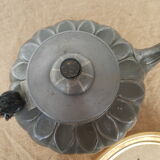 Antique Sheffield Broadhead Stamped Pewter Teapot Vintage