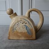 Modernist teapot art deco in stoneware