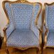 Paire De Fauteuils "Bergère" En Bois Doré de Style Louis XV