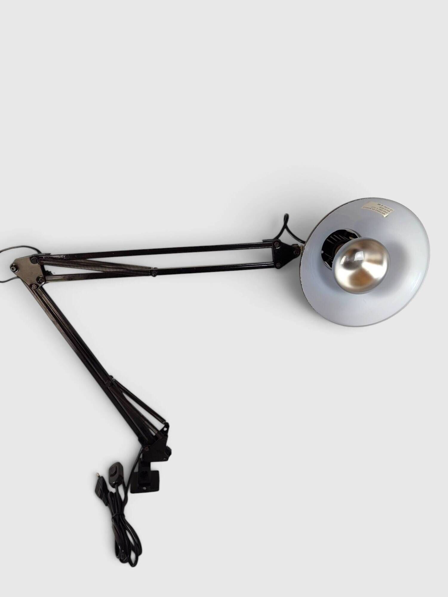Black articulated architect lamp Mathias SA, industrial style – 1980s