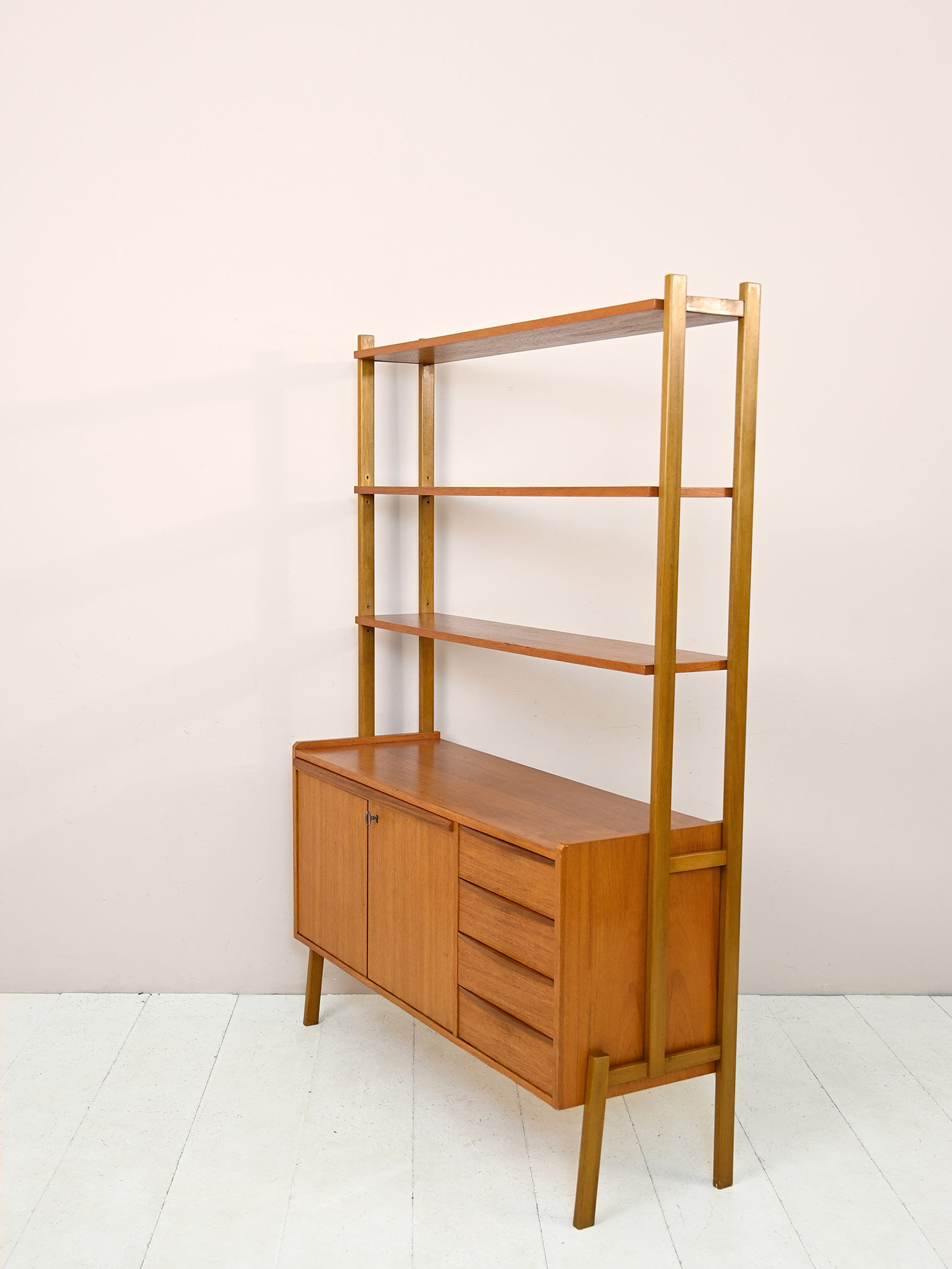 Sideboard bookcase with pull-out desk