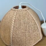Vintage raffia pendant light