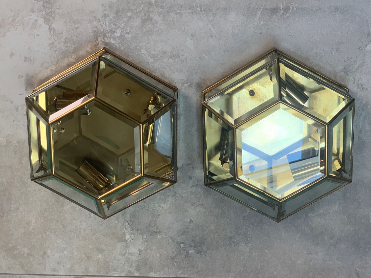 Pair of Italian wall lights