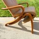 Scandinavian Leather Lounge Chair Westnofa Relax, 1980s
