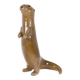 Valérie Courtet, Loutre en grès chamotté et émaillé. Travail contemporain