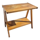 Vintage side table with compass legs