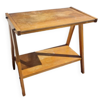 Vintage side table with compass base