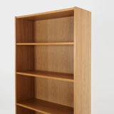 Bookcase with oak veneer scandinavian design from the 70s