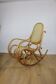 Rocking chair on runners, light beech wood, 1970s - very good condition