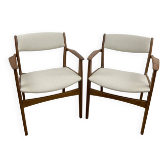 Pair of Danish armchairs by Erik Buch