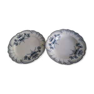 lot 1 assiette plate et 1 assiette