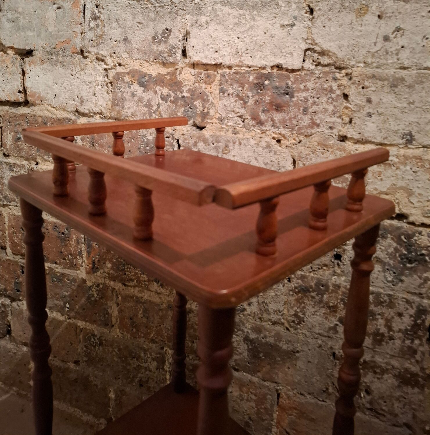 Small vintage wooden console