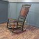 Antique English beech rocking chair cottage style