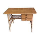Rattan desk