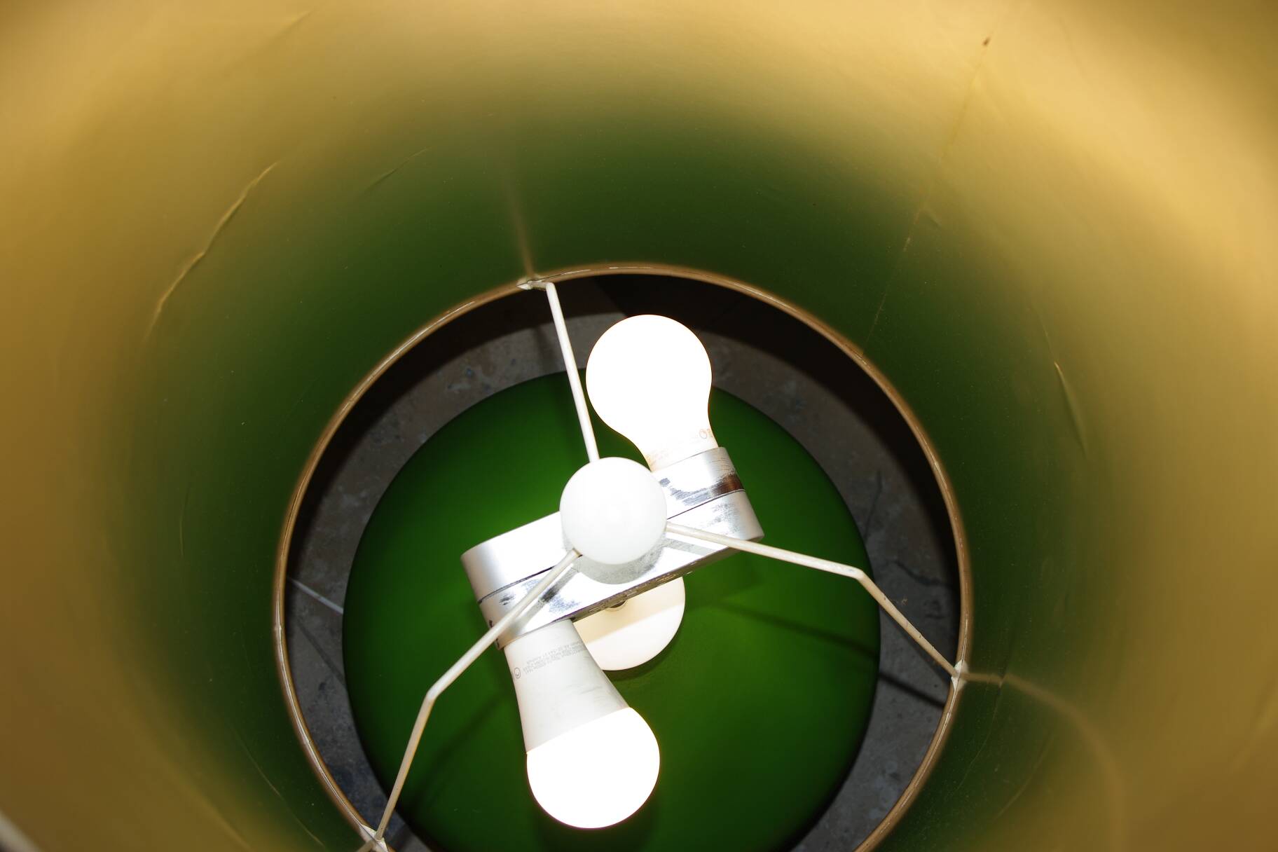 Vintage toupie floor lamp in ceramic from temde switzerland 1960