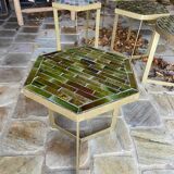 Side table in zelliges