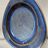 Assiette décorative danoise des années 1960 en grès