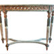 Louis XVI Style Demi-Lune Console – Painted and Gilt, Probably Italian