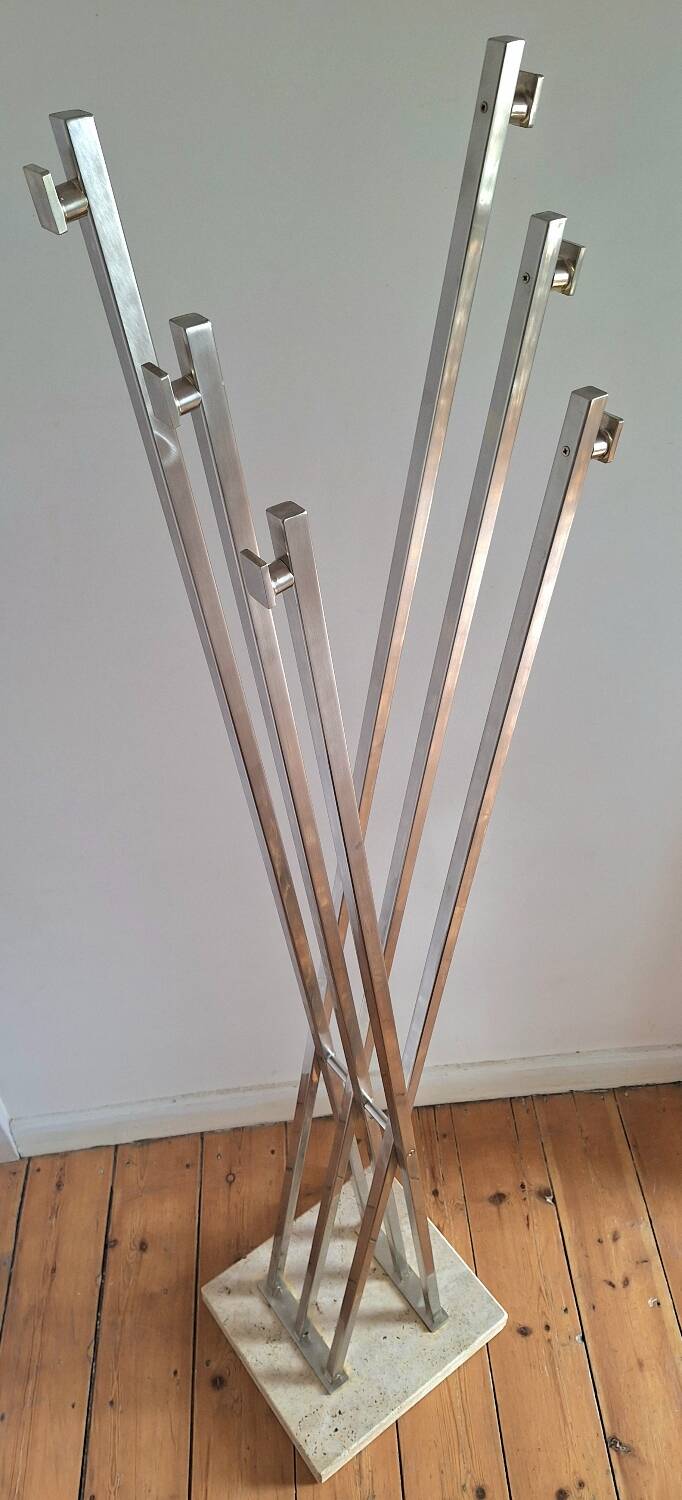 Vintage Roméo Rega coat rack, antique entrance furniture