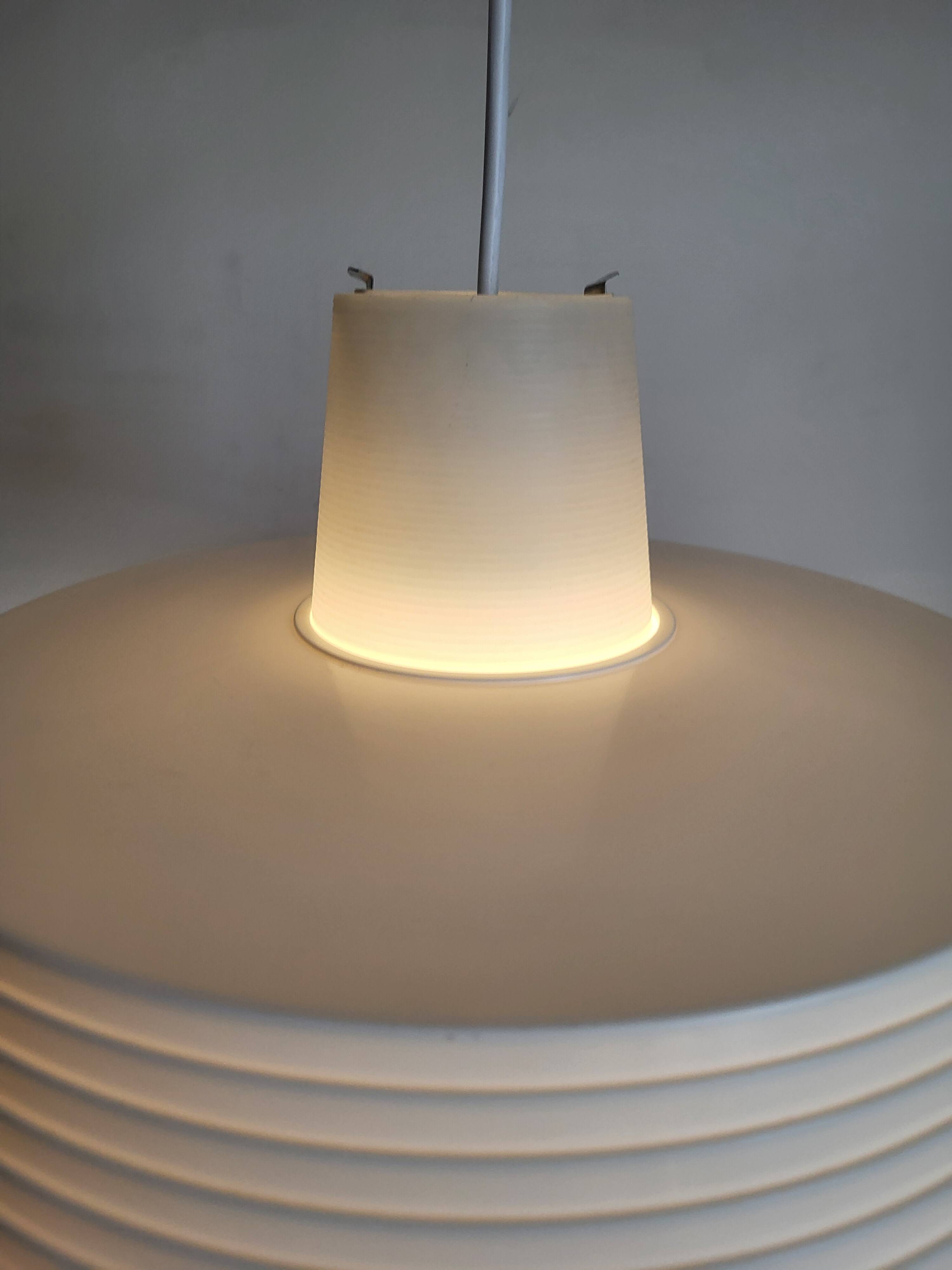 Rotaflex space age hanglamp, ufo vorm in deels geperst plastic, jaren 1960