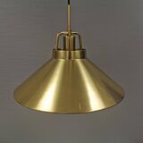 Hanging lamp by Fritz Schlegel for Lyfa Denmark, solid brass, model P295