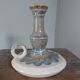 Rhodaceram flamed cloud sandstone candle holder